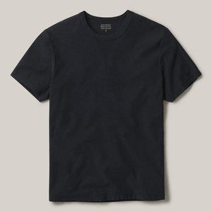 Buck Mason Jet Venice Wash Tough-Knit Classic Tee -- Black, Medium